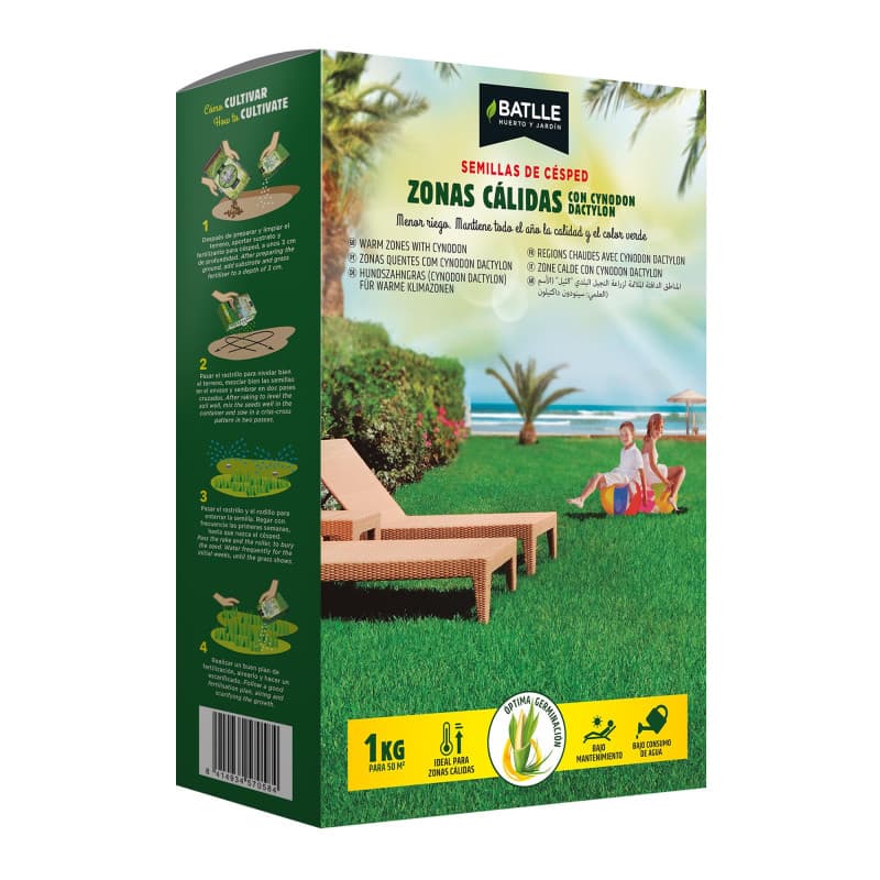Semillas Battle Gazon côtier 1kg - Image 1