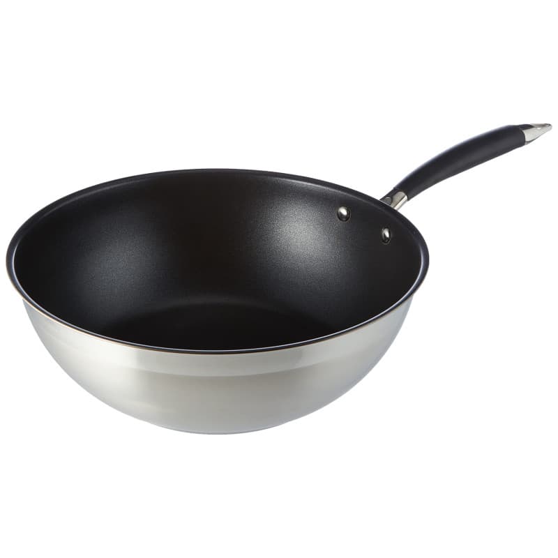 Amazon Basics Wok 28 cm, Noir - Image 1