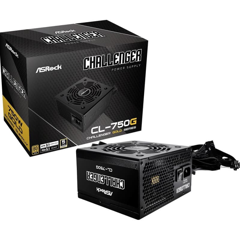 Alimentation+ATX+ASRock+Phantom+Gaming+-+750W+%28Noir%29 - Image 1