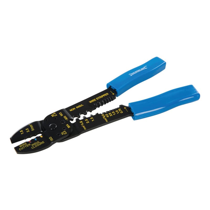 Silverline PL52 Pince à sertir et à dénuder 230 mm - Image 1