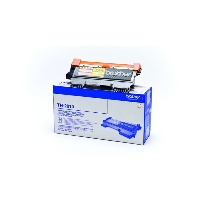 Cartouche de toner Brother TN-2010 Noir - 1000 pages - Compatible HL-2130 et DCP-7055 - Image 1