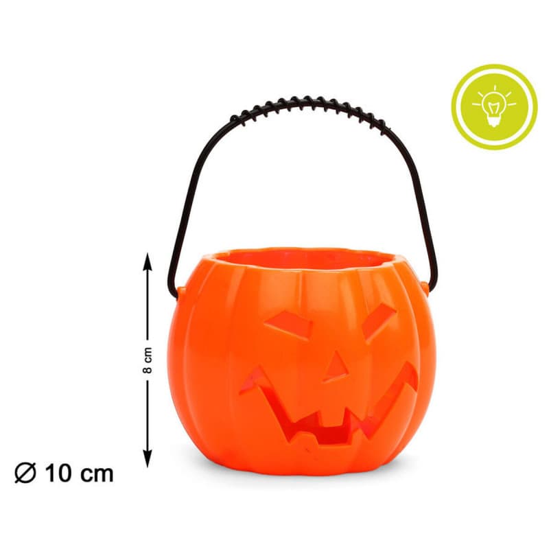 Décoration d'Halloween Ø 10 cm Citrouille - Image 1