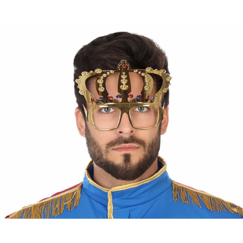 Lunettes Roi Couronne Doré - Image 1