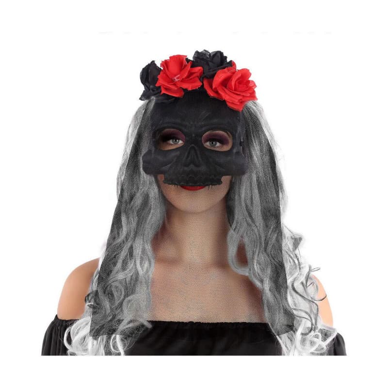 Masque Fleurs Halloween - Image 1