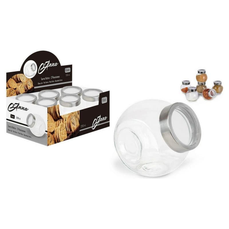 Pot en verre 2200 ml (17,5 x 13 x 17,5 cm) - Image 1