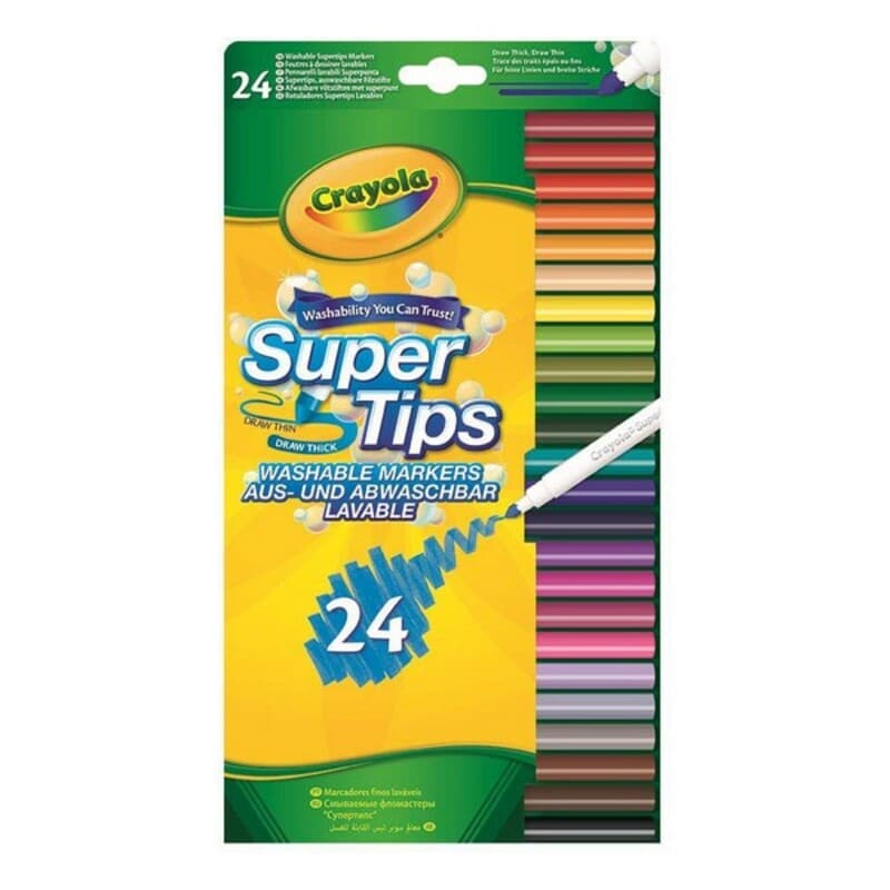 Feutres Crayola B01BF6F20K Lavable (24 uds) - Image 1
