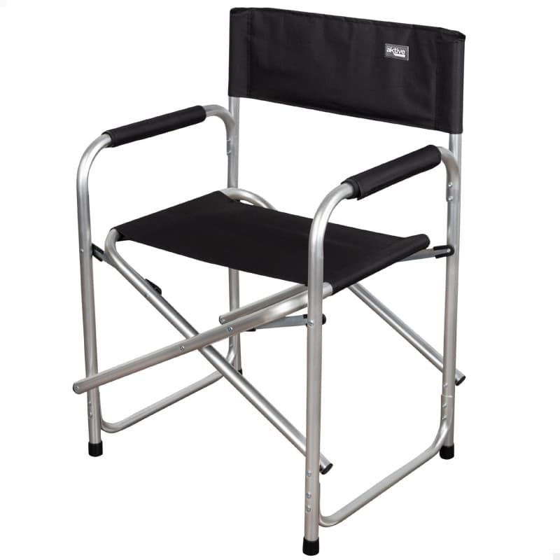 AKTIVE Director Folding Chair 56 x 45 x 81 cm, Noir - Image 1