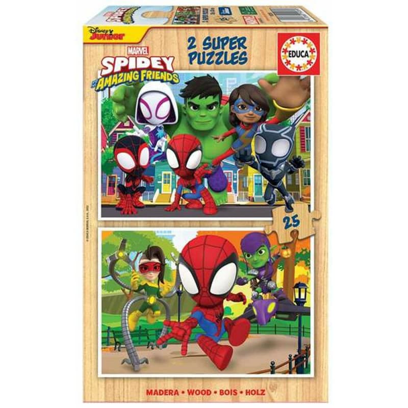 Puzzle Educa Spidey & His Amazing Friends (2 x 25 pcs) - Image 1