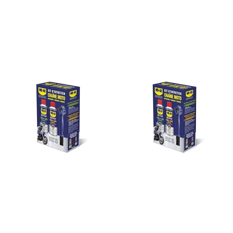 WD-40 Specialist Moto Kit entretien Chaine (Lot de 2) - Image 1