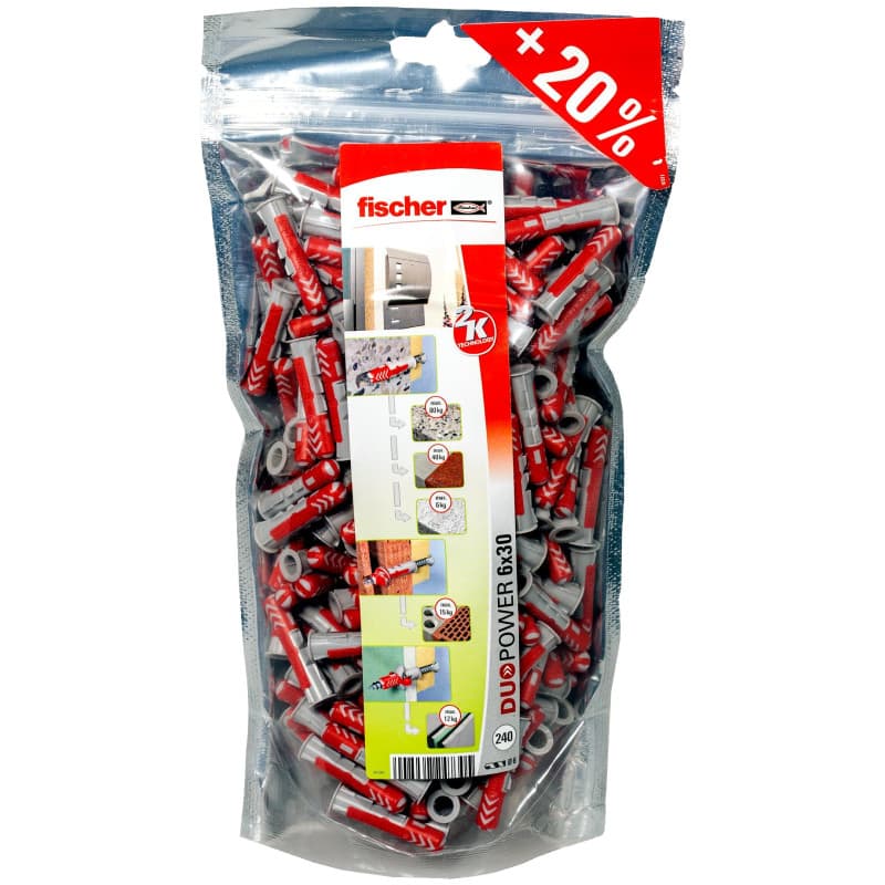 Fischer Big Pack Duopower, 536382, 6x30 mm 240 pz - Image 1