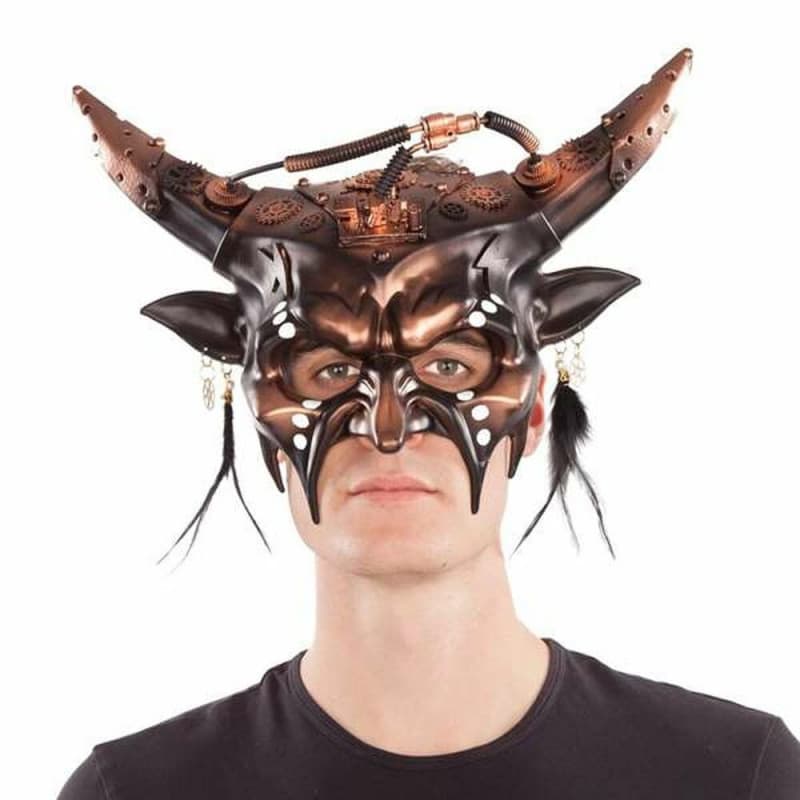 Masque Steampunk Cornes - Image 1