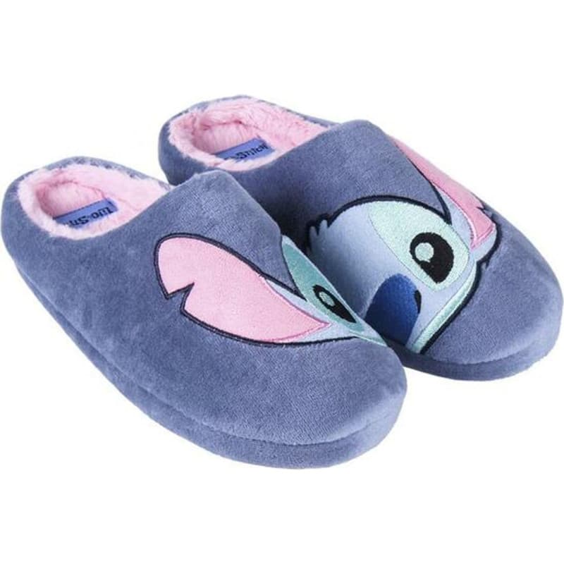 Chaussons ouverts Stitch bleus confortables - Image 1