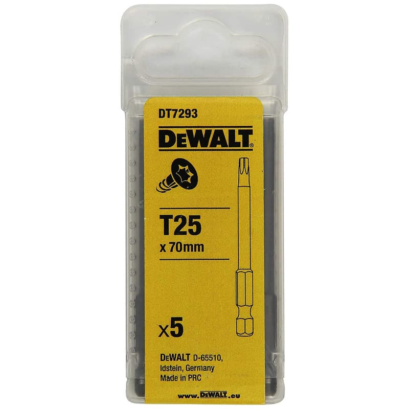 Jeu de 5 Puntas Torx 70 mm en Métal Argenté - Image 1