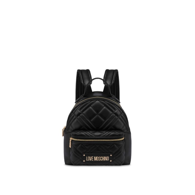 Sac à Dos Love Moschino Noir Matelassé pour Femmes - Image 1