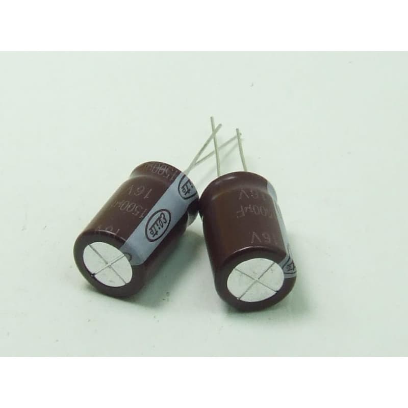 Condensateur Électrolytique 1500uF 16V - Lot de 2 - Image 1