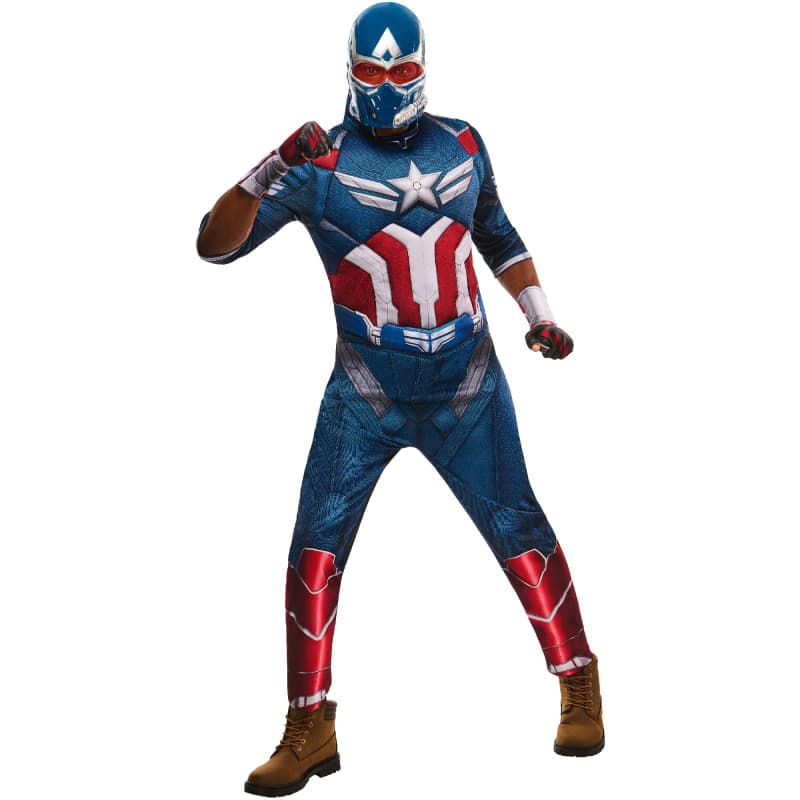 Costume Deluxe Captain America pour Adulte - Rubies - Image 1