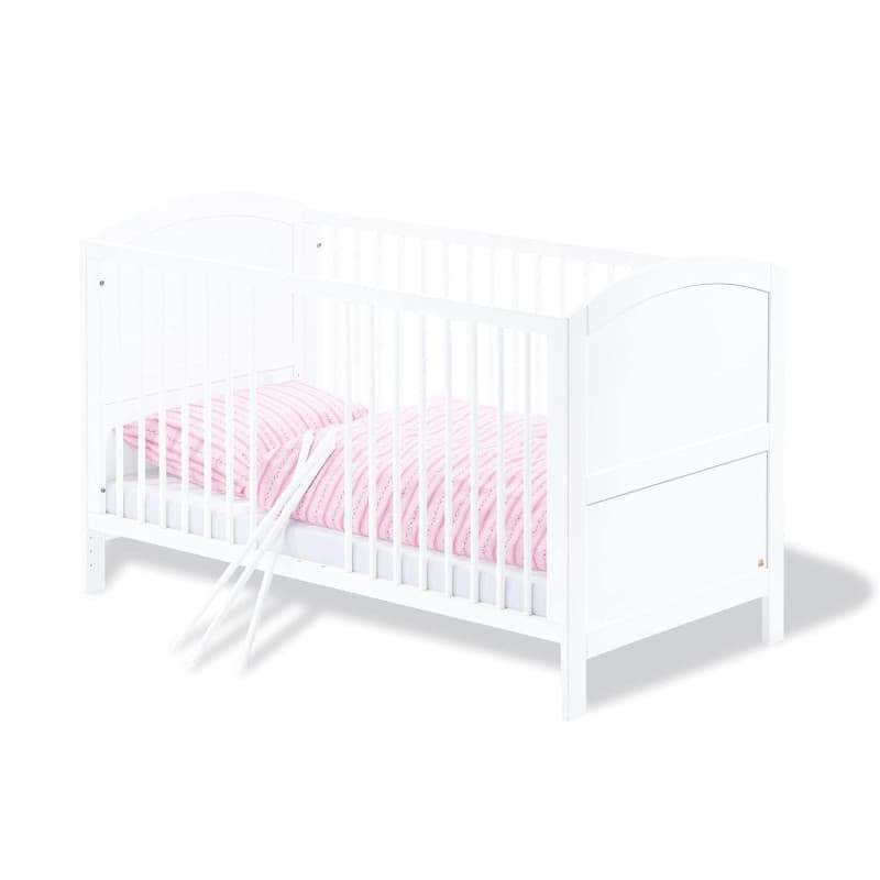 Lit d'enfant évolutif Laura en pin blanc - 140 x 70 cm - Image 1