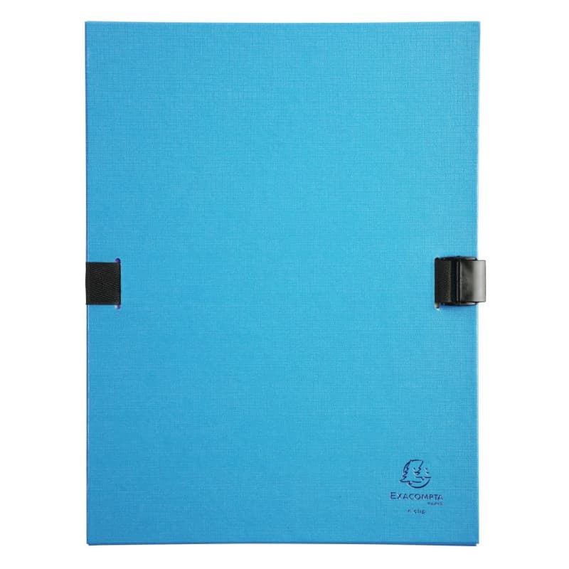 Chemise à Dos Extensible N'Clip Turquoise - Exacompta - Image 1