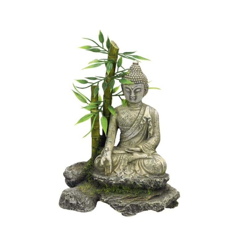 Statue Zen Nobby avec Bambou pour Aquarium - Image 1
