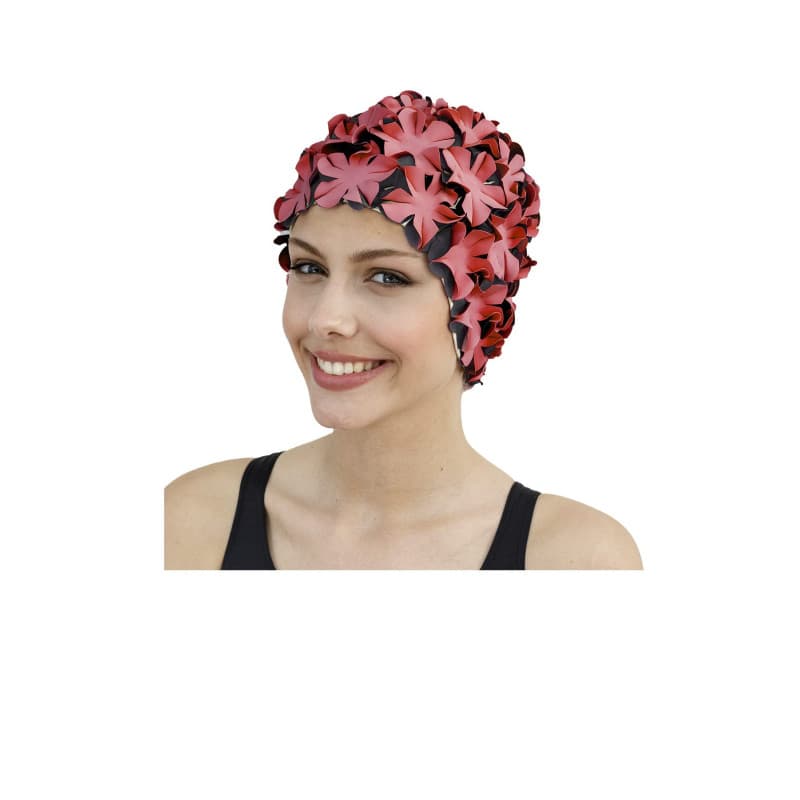 Bonnet de Bain Rétro Rouge pour Femme - Fashy - Image 1