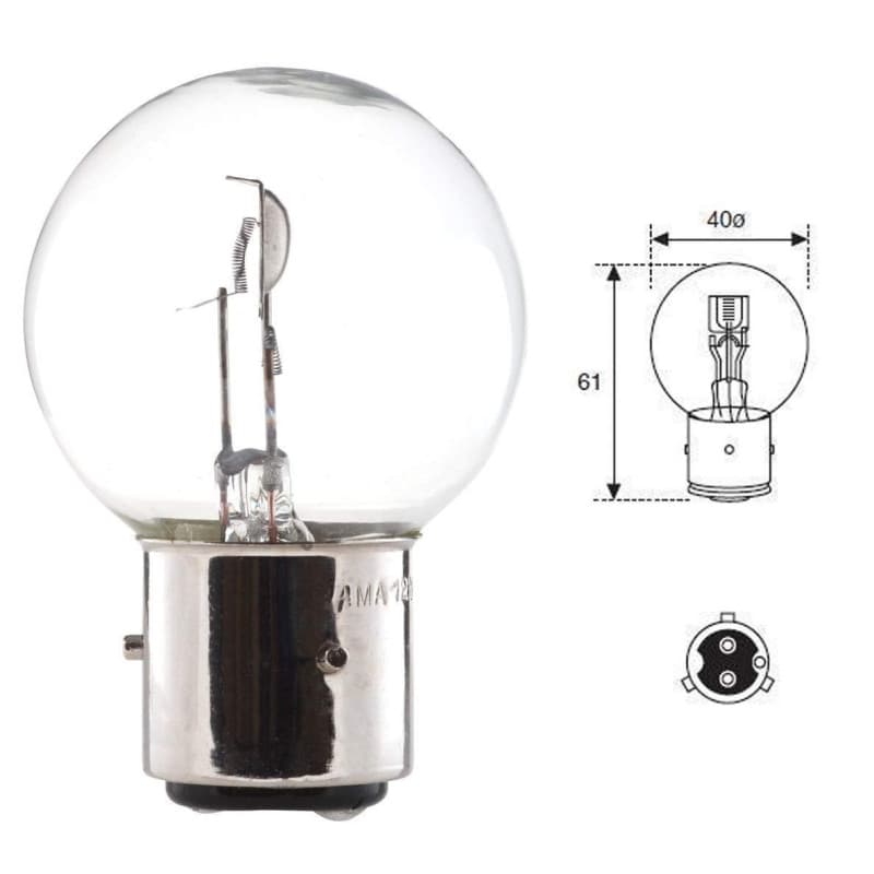 Ampoule 12V BA21D 45/40W pour Voiture et Tracteur - Image 1
