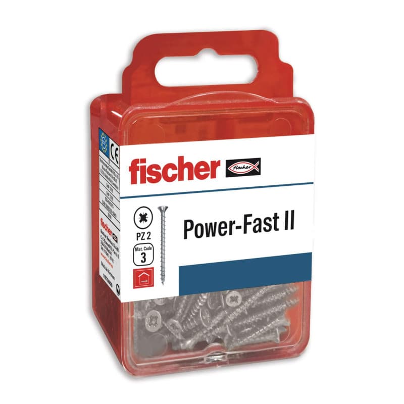 Vis Fischer FPF II CZF 4,5x25 mm - Blister de 15 pièces - Image 1