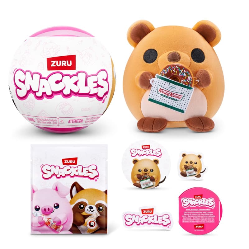 Snackles Peluche 12 cm avec Accessoire - Collection ZURU - Image 1
