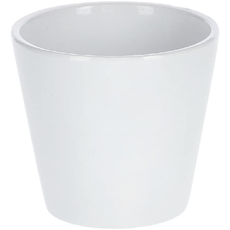 Pot de fleurs en céramique blanc lisse KOTARBAU - 9 cm - Image 1