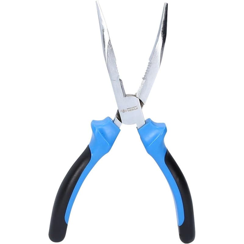 Pince à Bec Demi-Rond Coudée 200 mm BRILLIANT TOOLS - Image 1