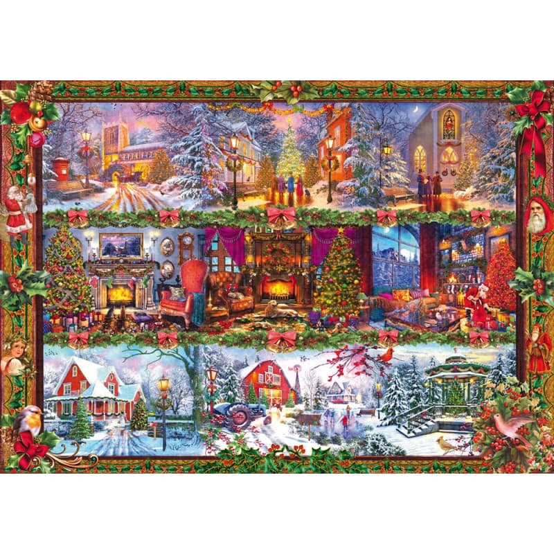 Puzzle Joyeux Noël 1000 pièces - Schmidt Spiele - Image 1