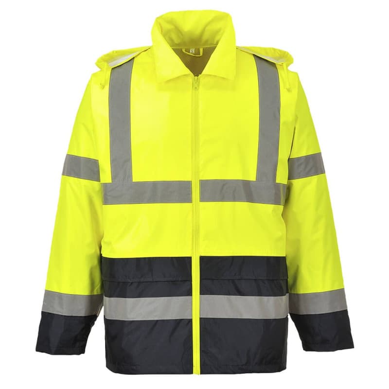 Veste de pluie Hi-Vis bicolore Portwest Jaune/Noir 4XL - Image 1