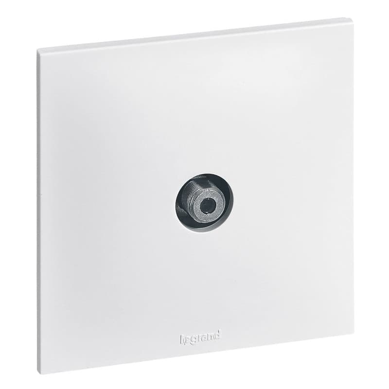 Prise TV Type F Neptune Legrand - Design Moderne Blanc - Image 1