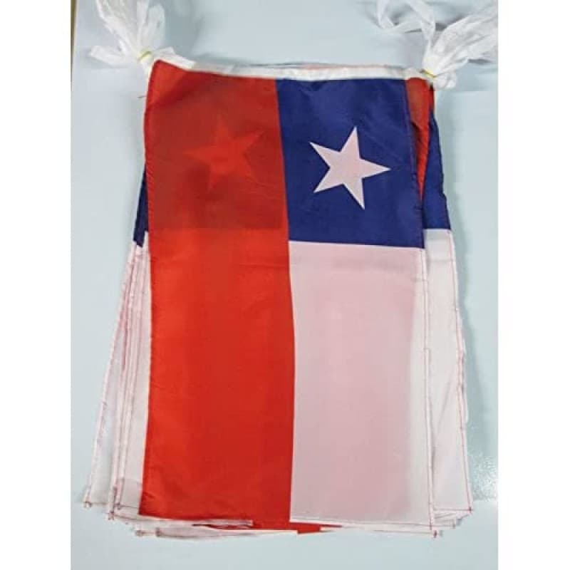 Guirlande Drapeaux Chili 12m - 20 Fanions en Polyester - Image 1