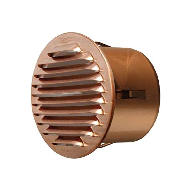 Grille d'Aération Ronde en Cuivre 100 mm - Stamplast - Image 1