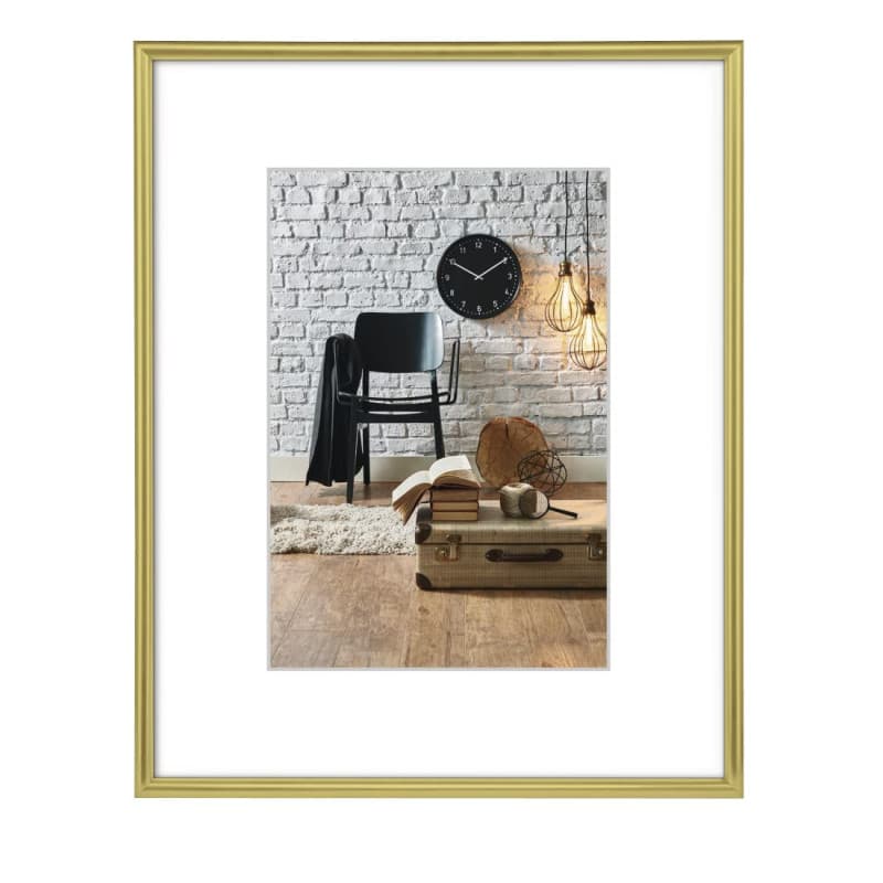 Cadre Photo Hama Sevilla en Plastique Or Mat 30x40 cm - Image 1
