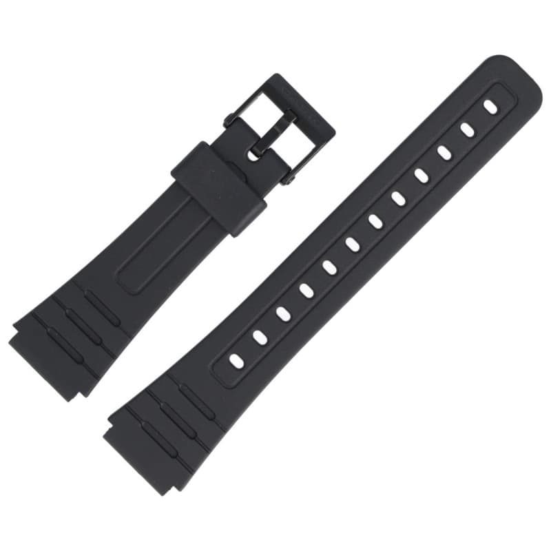 Bracelet de Montre Casio F-105 en Plastique Noir 18 mm - Image 1