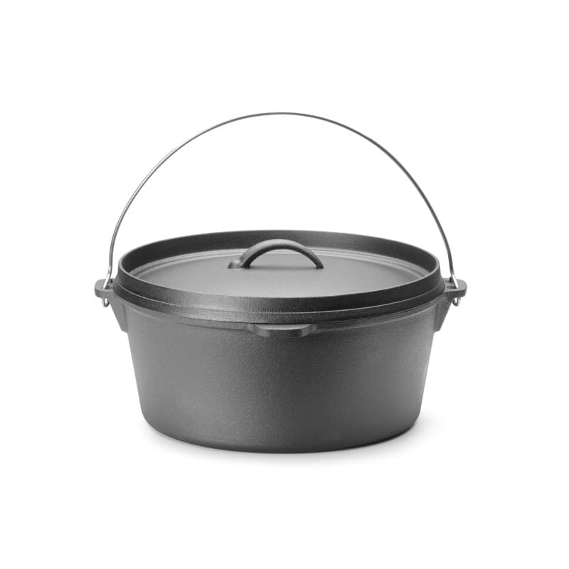 Marmite en Fonte HENDI avec Couvercle et Anses - 7,2L - Image 1