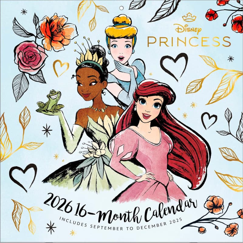 Calendrier Carré Disney Princess 2026 - Image 1