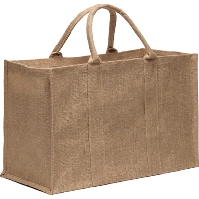 Sac à bûches en jute pliable avec poignées - 75L - Image 1