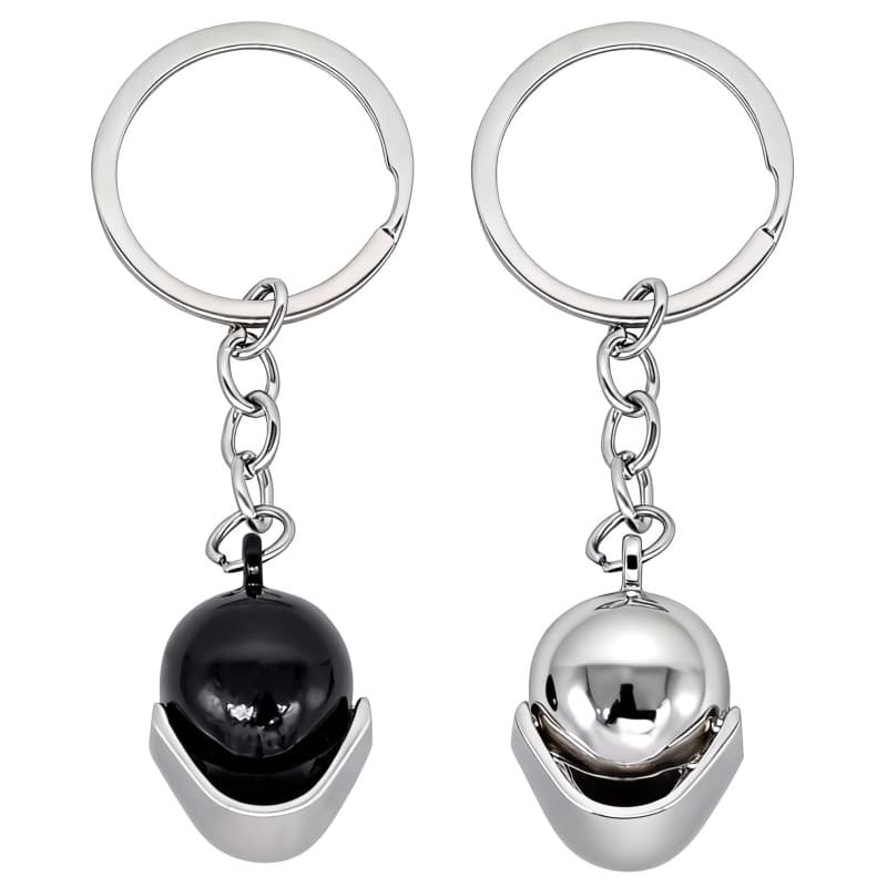 Porte-clés Casque de Moto 3D en Métal - Set de 2 Moydolo - Image 1