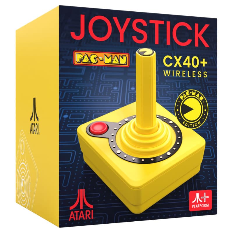 Joystick sans fil Pac-Man CX-40+ - Édition Rétro Jaune - Image 1