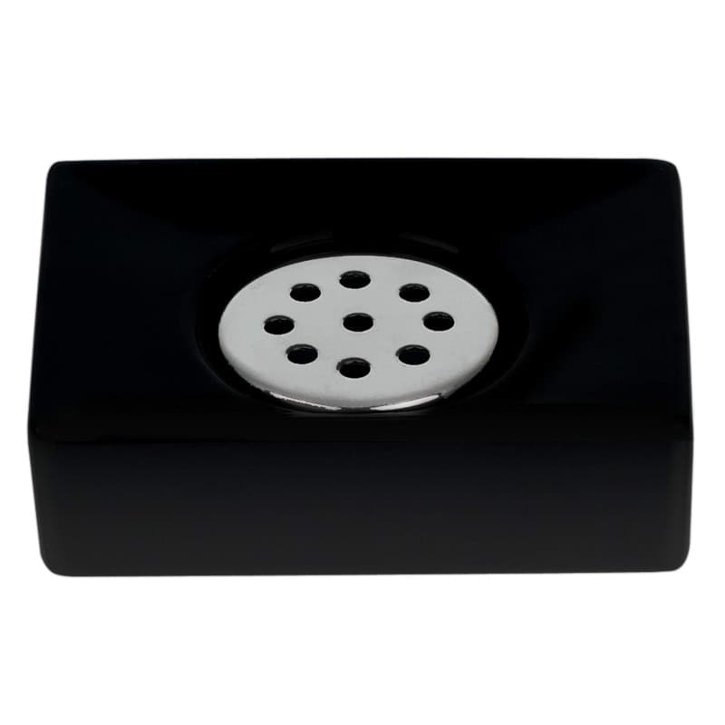 Porte Savon en Céramique Quadro Noir Mat - Spirella - Image 1
