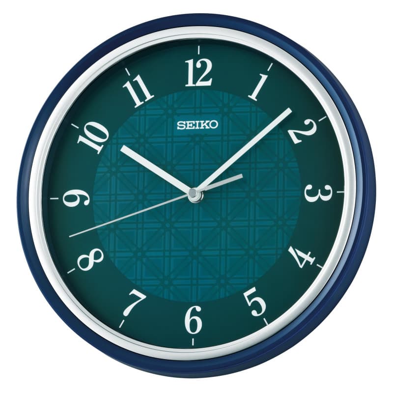 Horloge Murale Ronde Seiko QHA016L en Bleu - Image 1