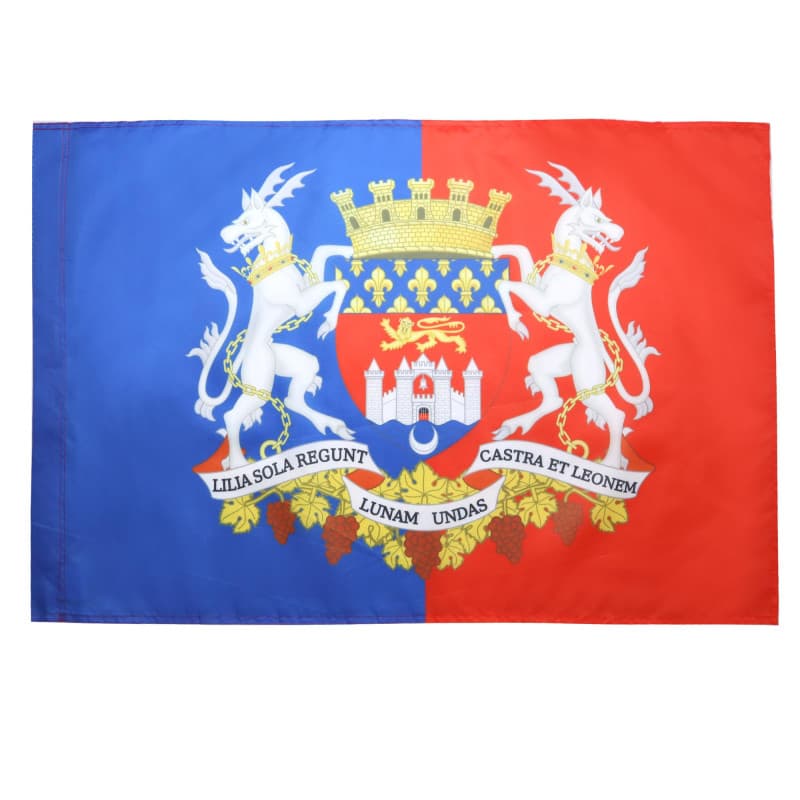 Drapeau Bordelais avec Armoiries - 90x60 cm en Polyester - Image 1
