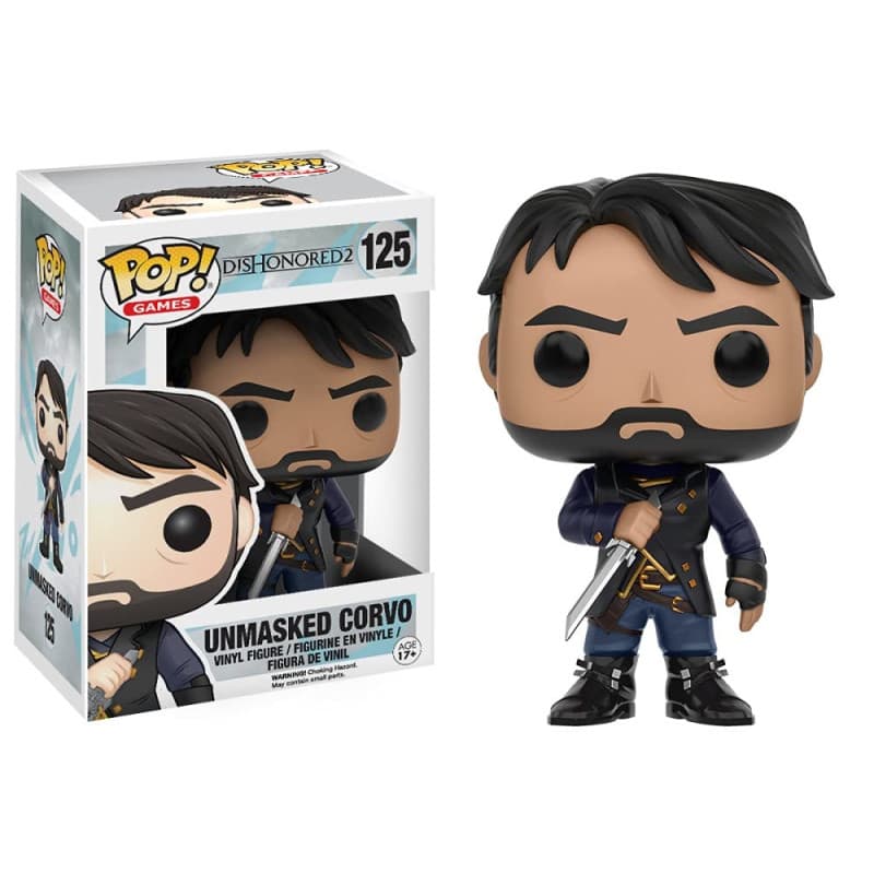 Figurine Funko Pop Corvo Unmasked de Dishonored - 9 cm - Image 1