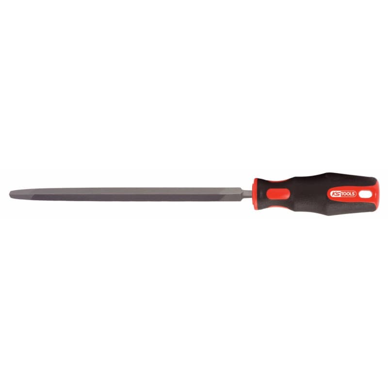 Lime d'affûtage tiers-point KS Tools 100 mm demi-douce - Image 1