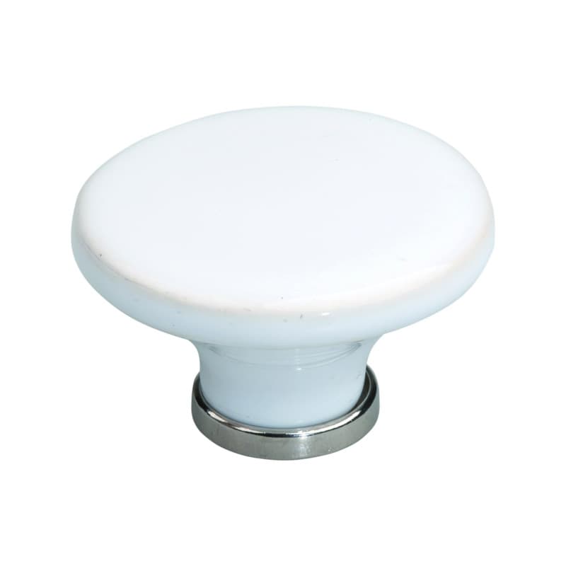Bouton de tiroir en porcelaine céramique vintage 44 mm - Image 1