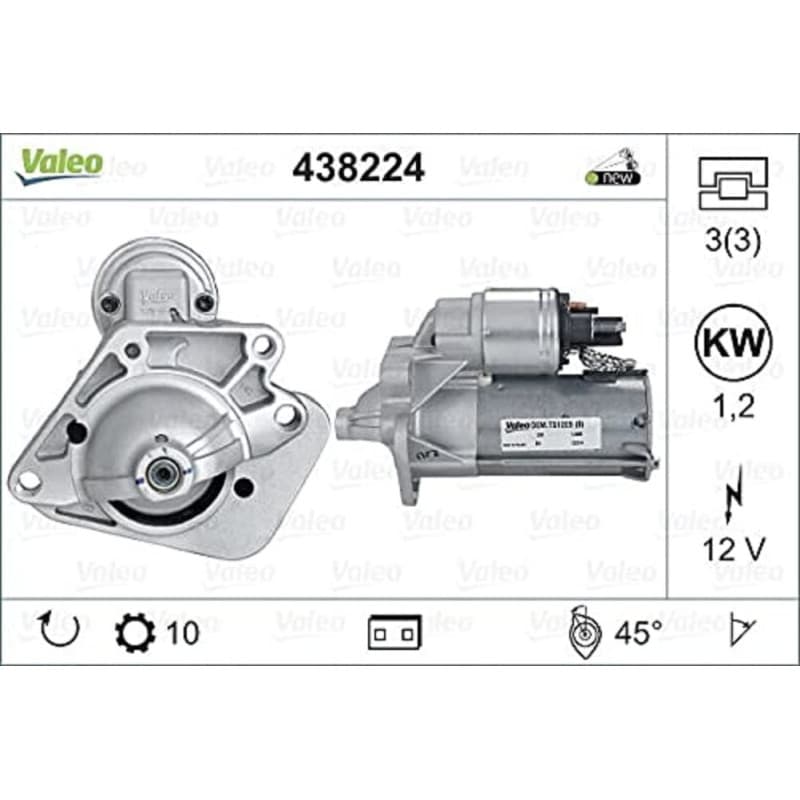 Démarreur Valeo 1,2 kW pour véhicules Renault et Dacia - Image 1