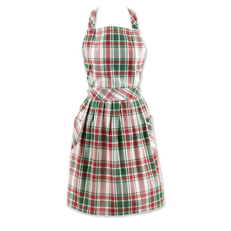 Tablier DII Nordic Christmas en Coton à Motif Écossais - Image 1