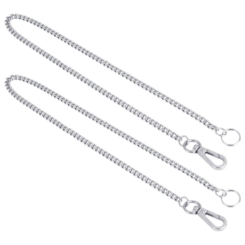 Porte-clés en acier inoxydable avec mousqueton - 50 cm - Image 1